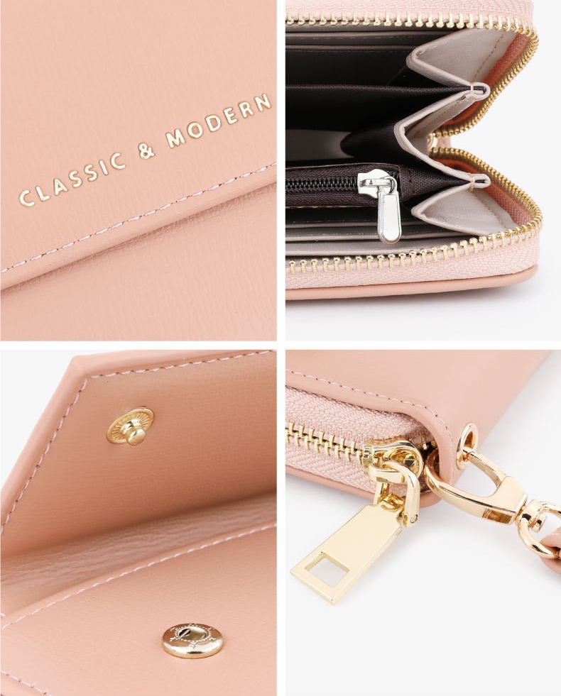 Classic Korean-Style Long Zipper Wallet