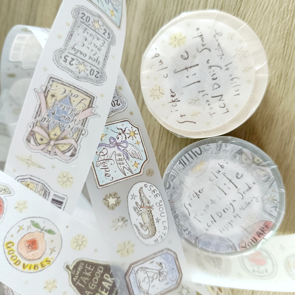 吉 LCN．貼紙俱樂部-日常 3cm霧面PET/和紙膠帶 <整捲/分裝>