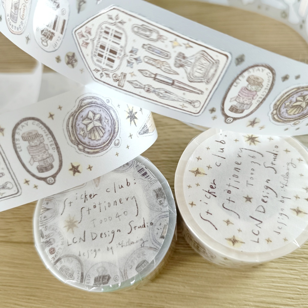 吉 LCN．貼紙俱樂部-文具 3cm霧面PET/和紙膠帶 <整捲/分裝>