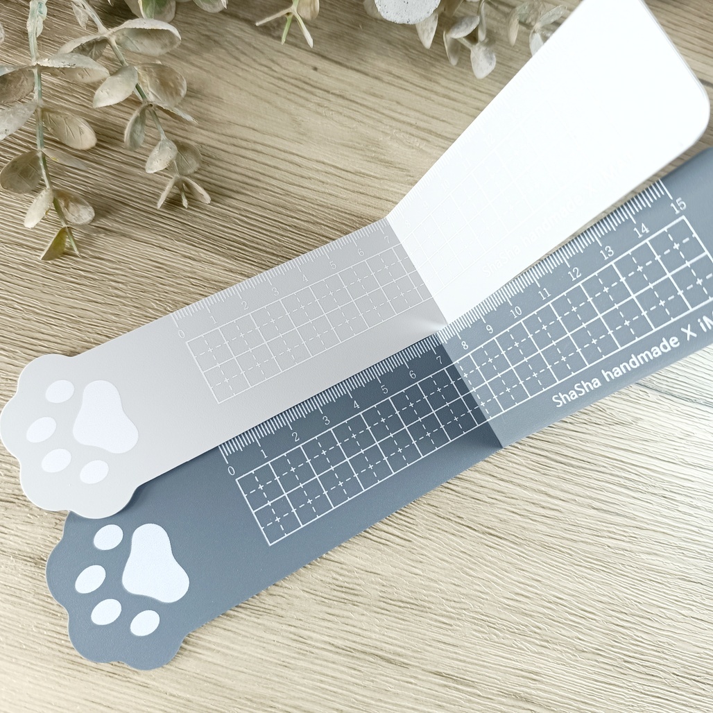 莎莎手作．虎斑貓掌切割墊 深灰/淺灰