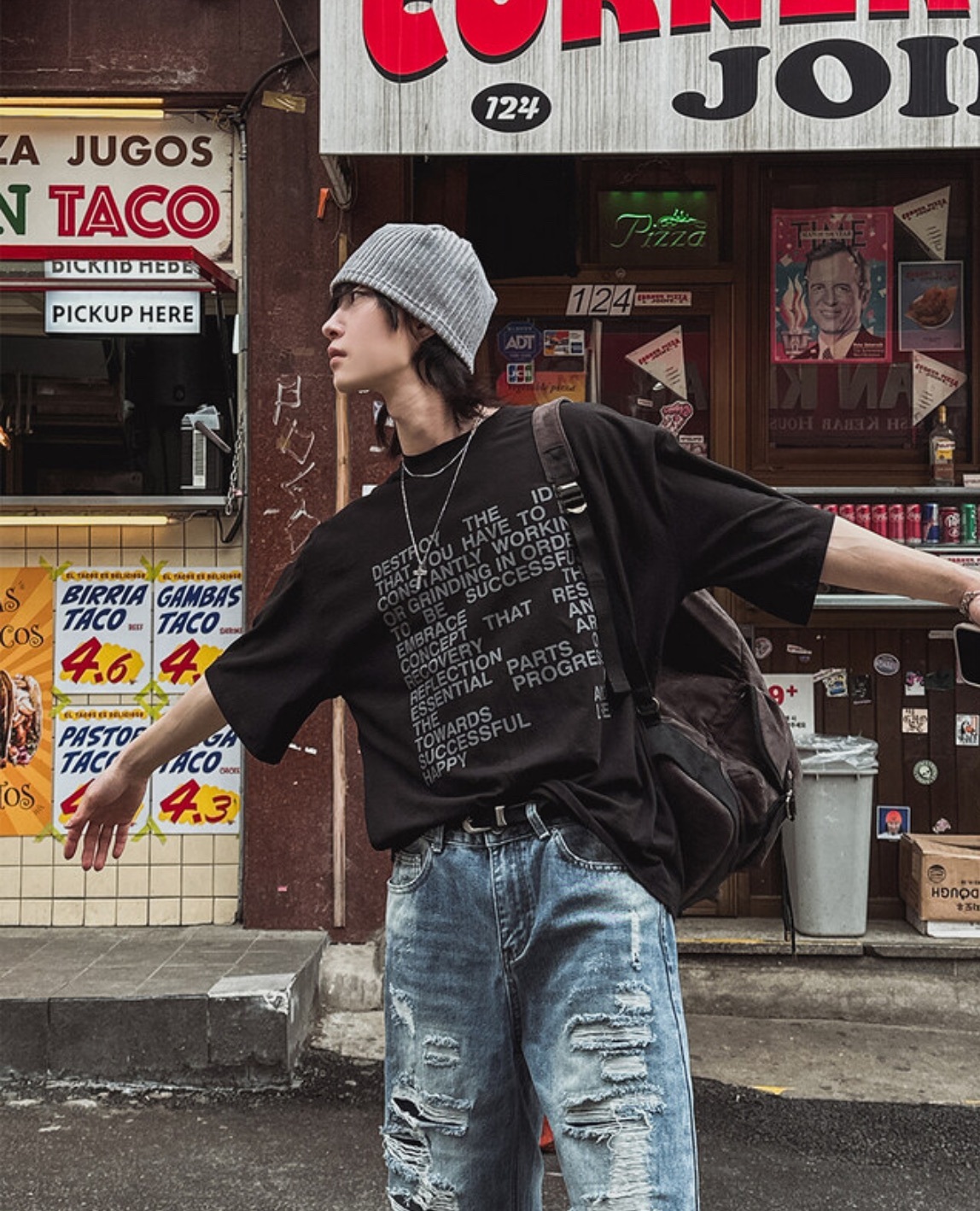 Estory字母短袖上衣