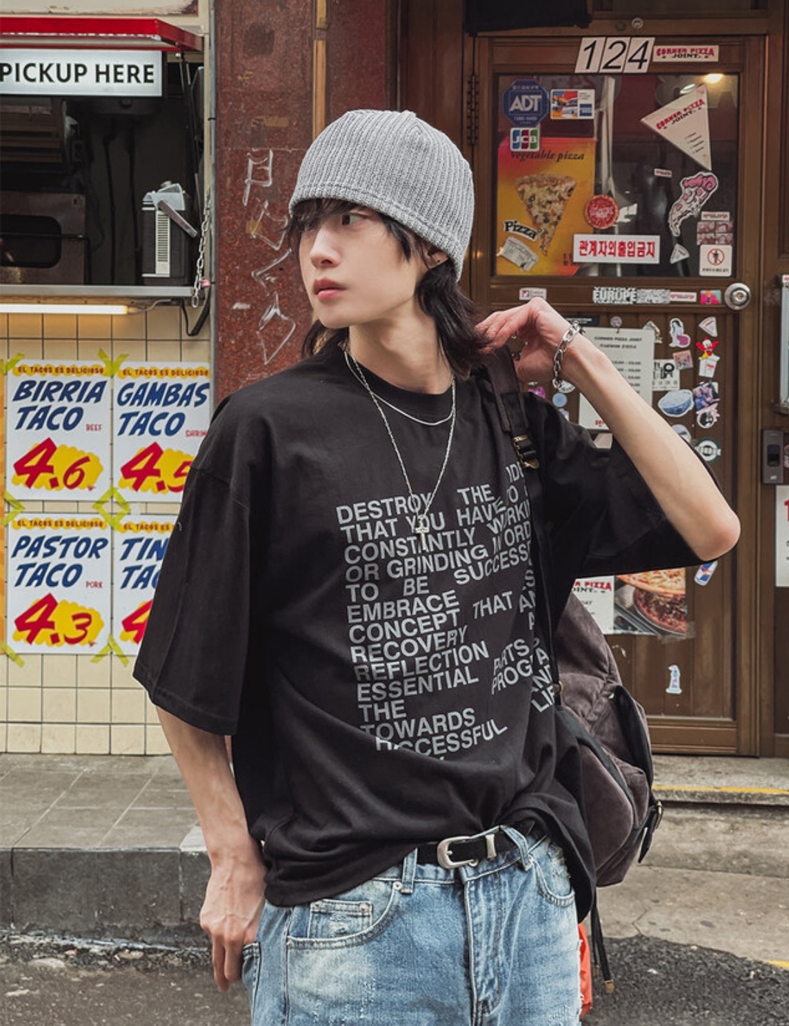 Estory字母短袖上衣