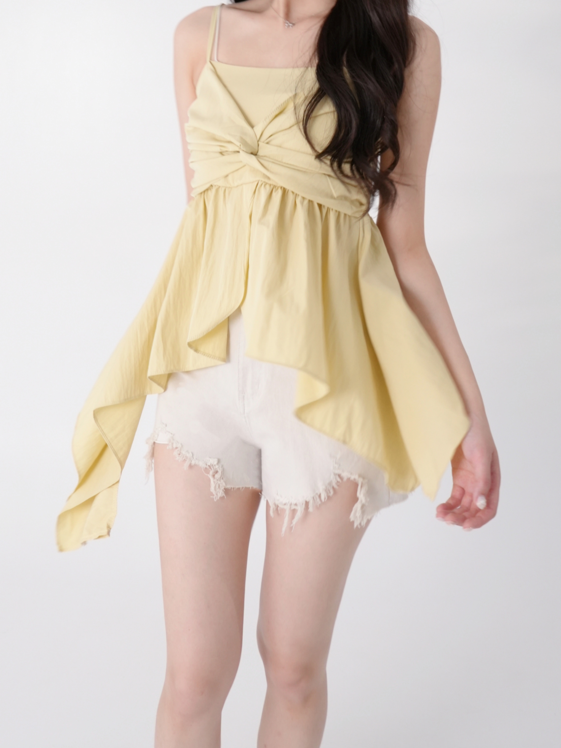 法朵Fado shop｜ 下擺造型抓皺背心 1703011