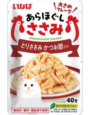 CIAO 鰹魚+雞肉肉絲40g (原盒16包)