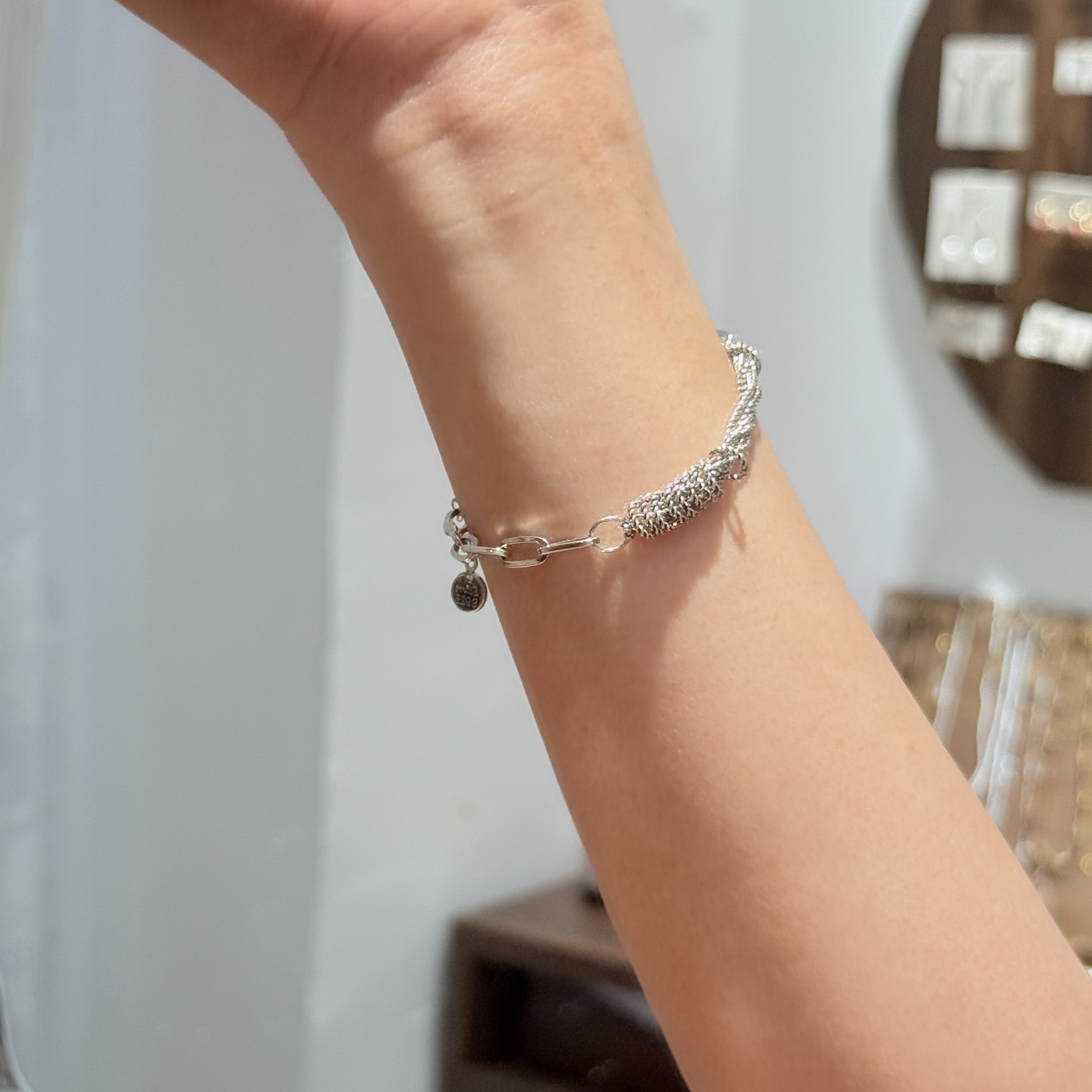 Simple Style 925 Silver Bracelet