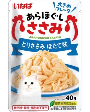 CIAO 扇貝+雞胸肉絲40g (原盒16包)