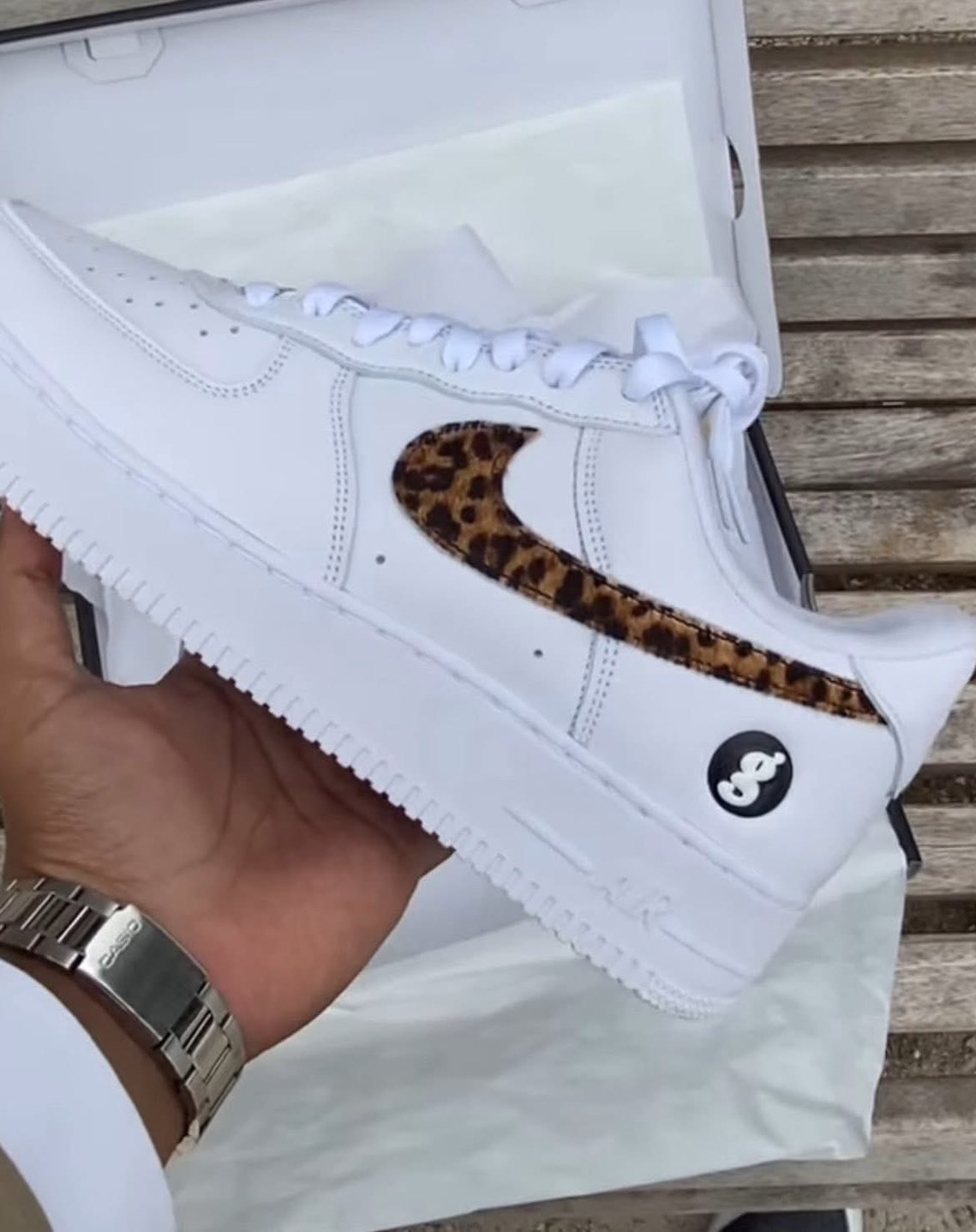 預購 SUPREME x Nike Air Force 1 聯名 豹紋 花紋 棕色 摩卡勾勾 限量