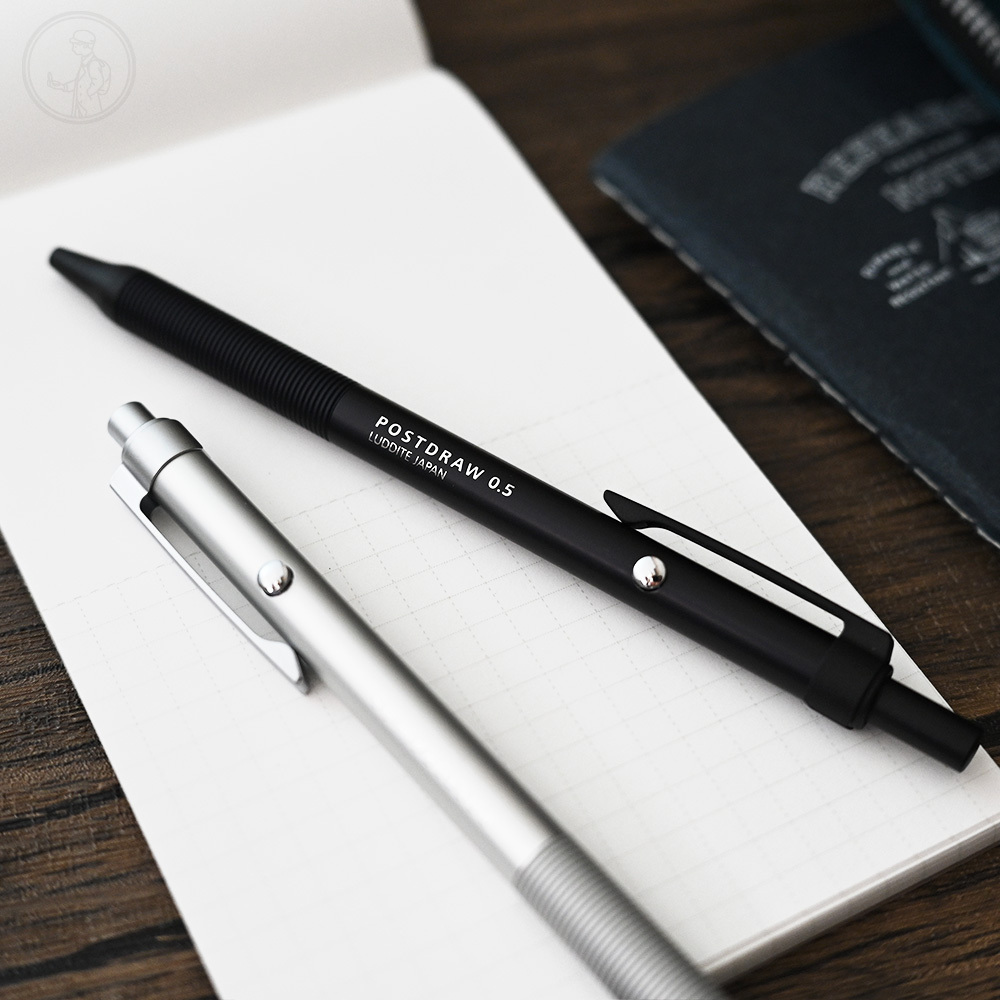 LUDDITE PostDraw 0.5mm 鋁桿輕量 Double Knock 自動鉛筆