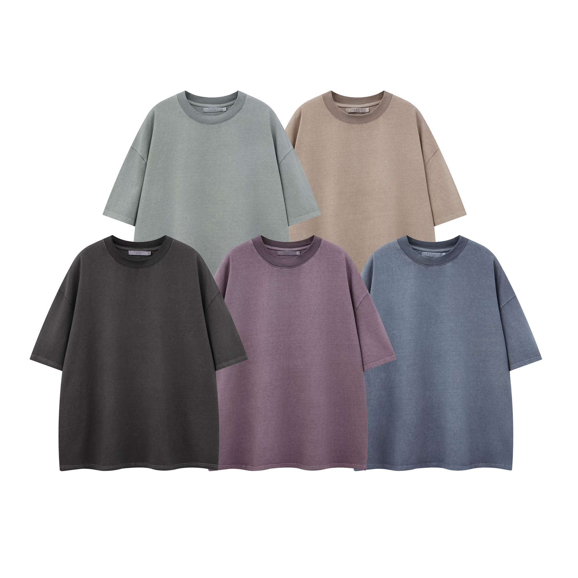 《S.V》BOXY水洗素T