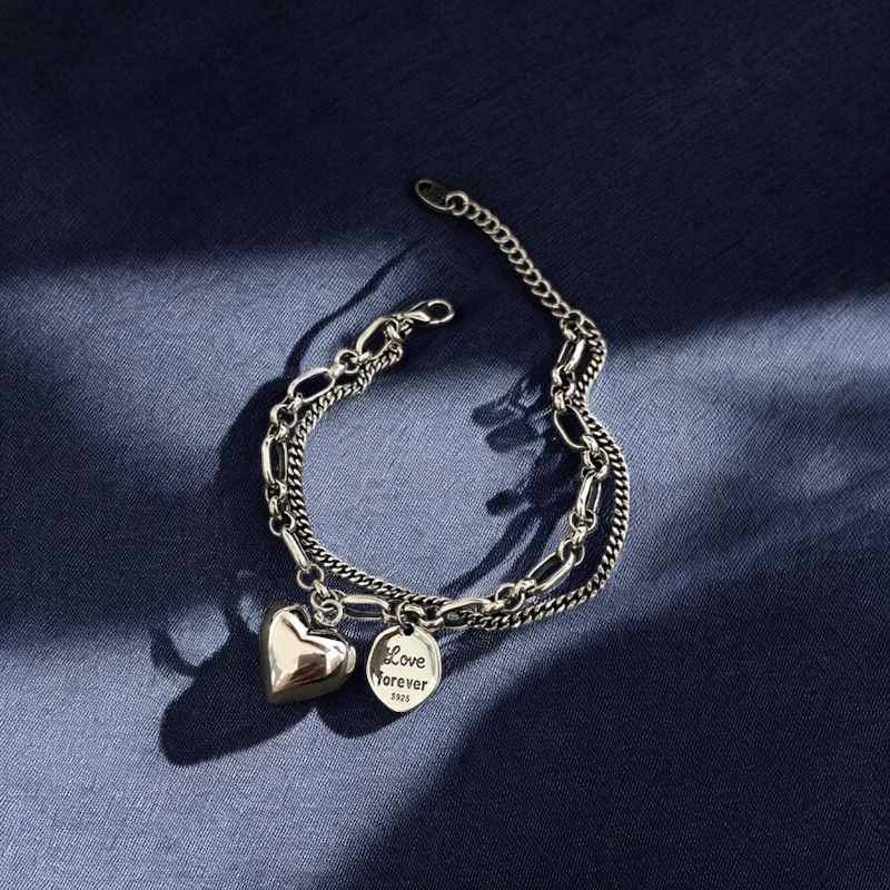 Double Layer 925 Silver Bracelet