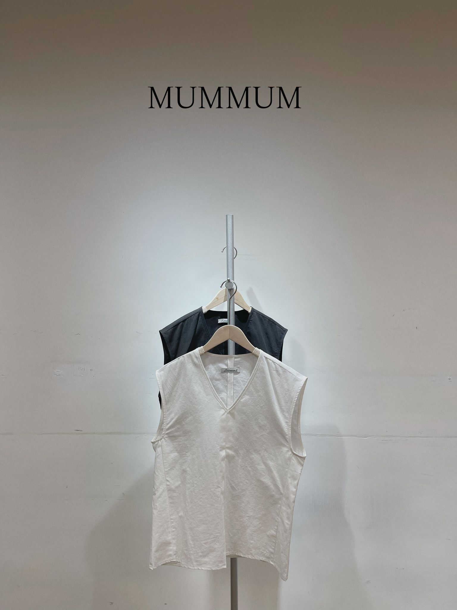 0212398a/韓國麻棉布料厚身開闊腰背心　39/40/25