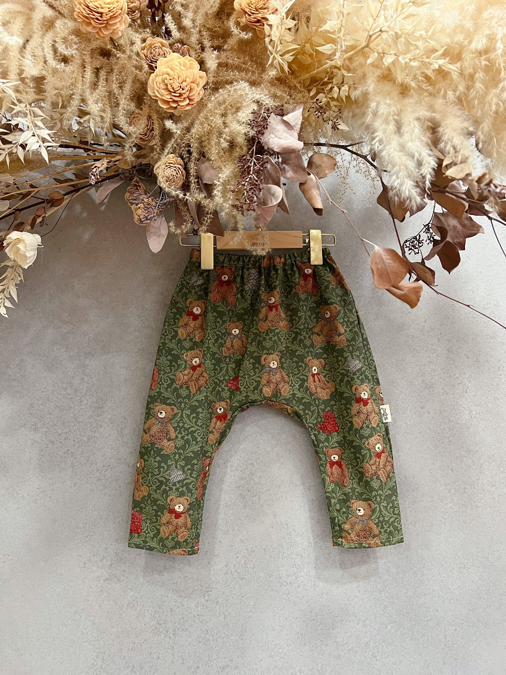 綠泰迪熊 哈倫長褲 (90)