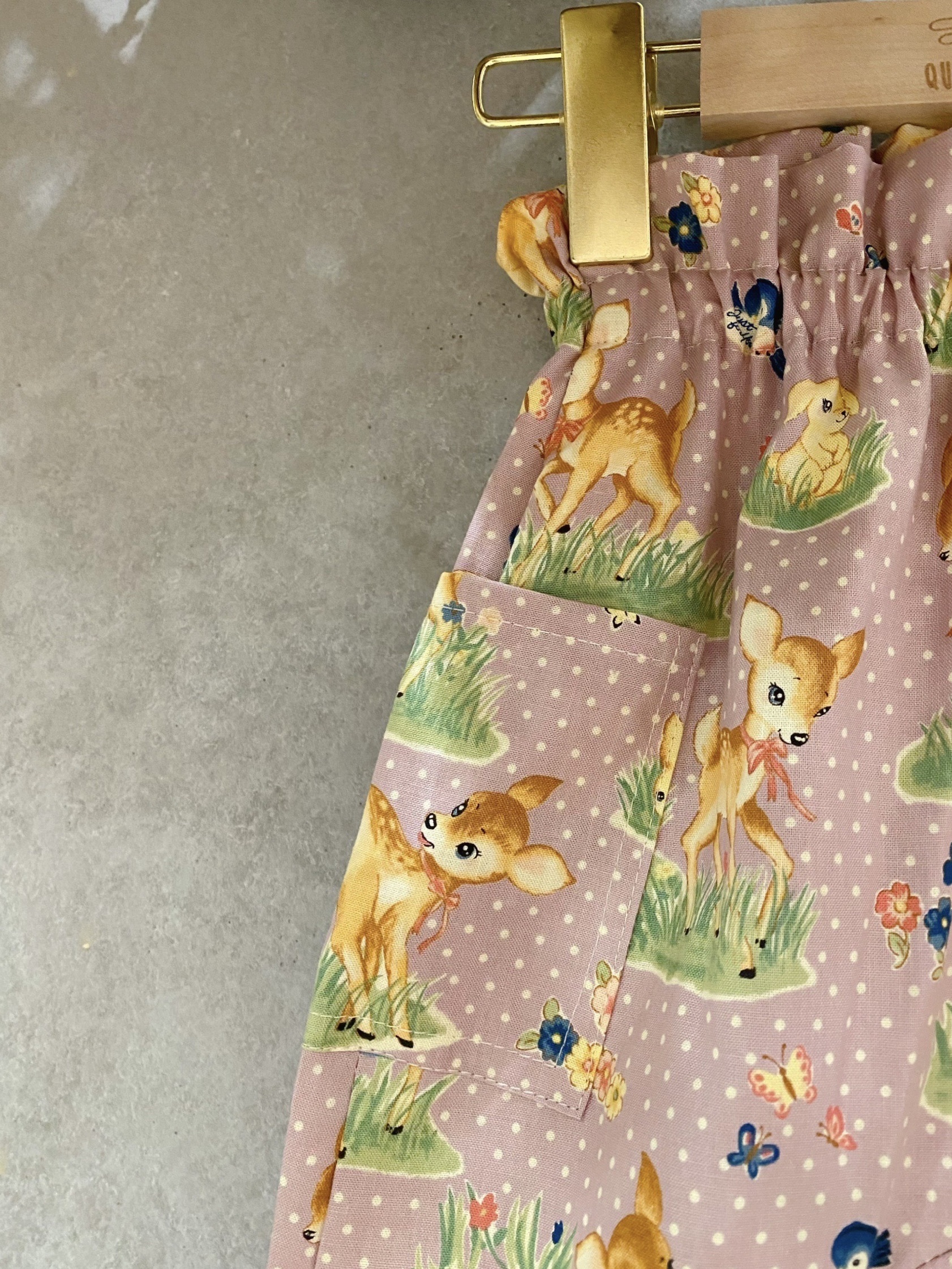 粉小鹿斑比 波浪長褲 (90)