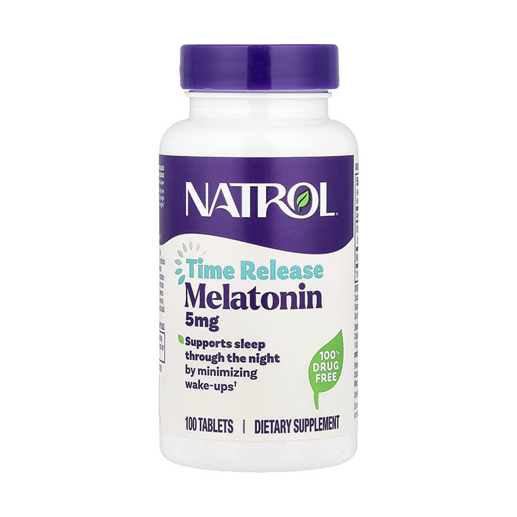 Natrol, Melatonin, Time Release, 5 mg, 100 Tablets