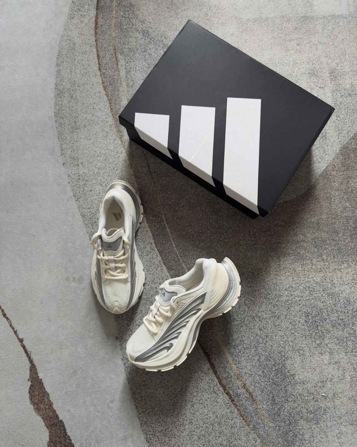 Adidas FOS XLG MTW "WHITE"未來 科技 老爹鞋 白銀色