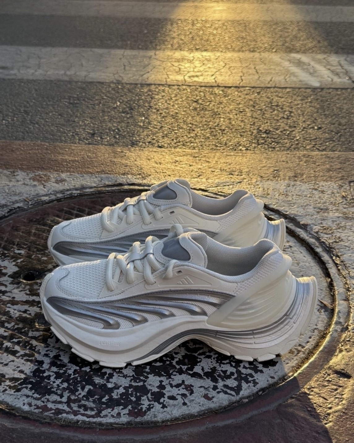 Adidas FOS XLG MTW "WHITE"未來 科技 老爹鞋 白銀色