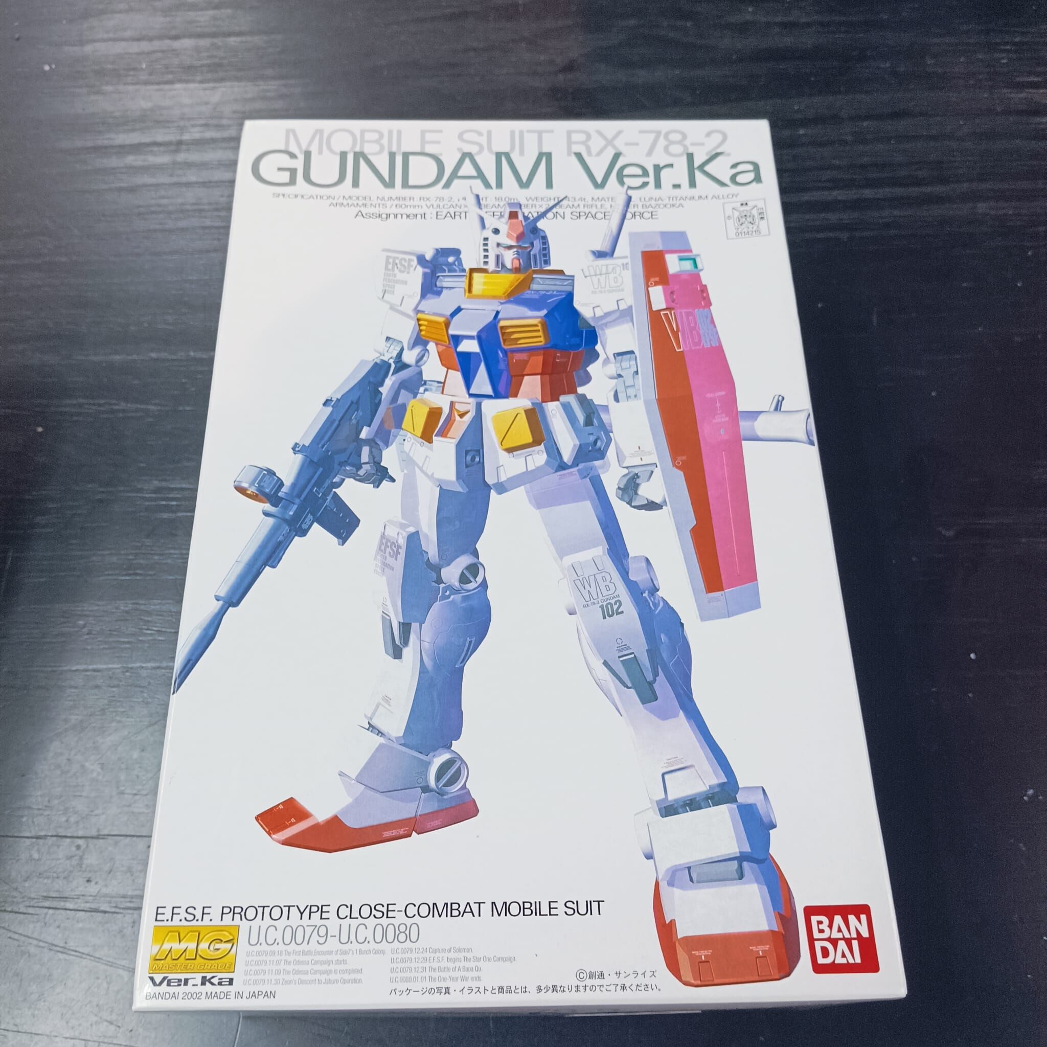 GUNDAM-MG 1/100 RX-78-2 Gundam ver ka