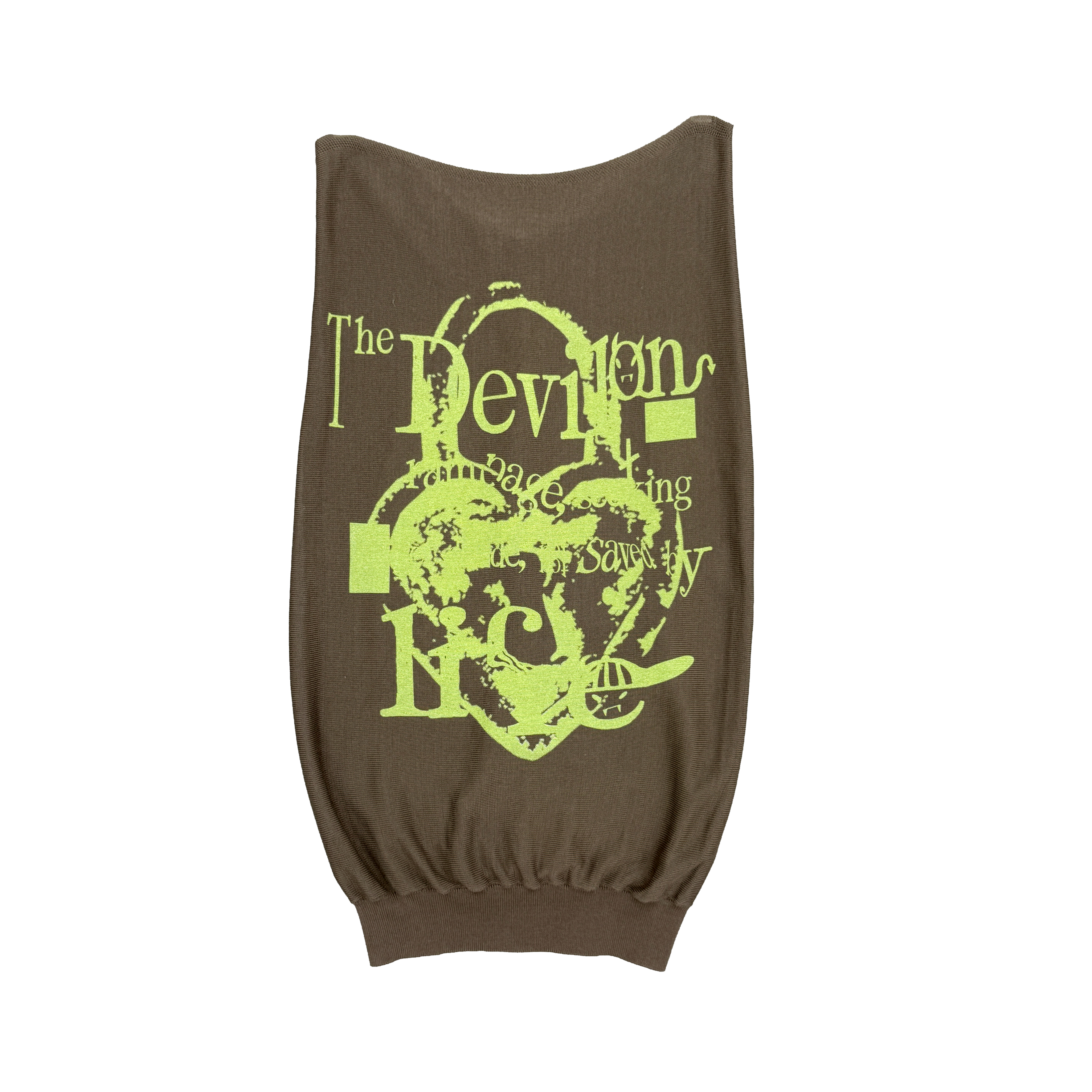 LUVSIVE WORKSHOP Devil’s Lock twisted halter tank - Army Green