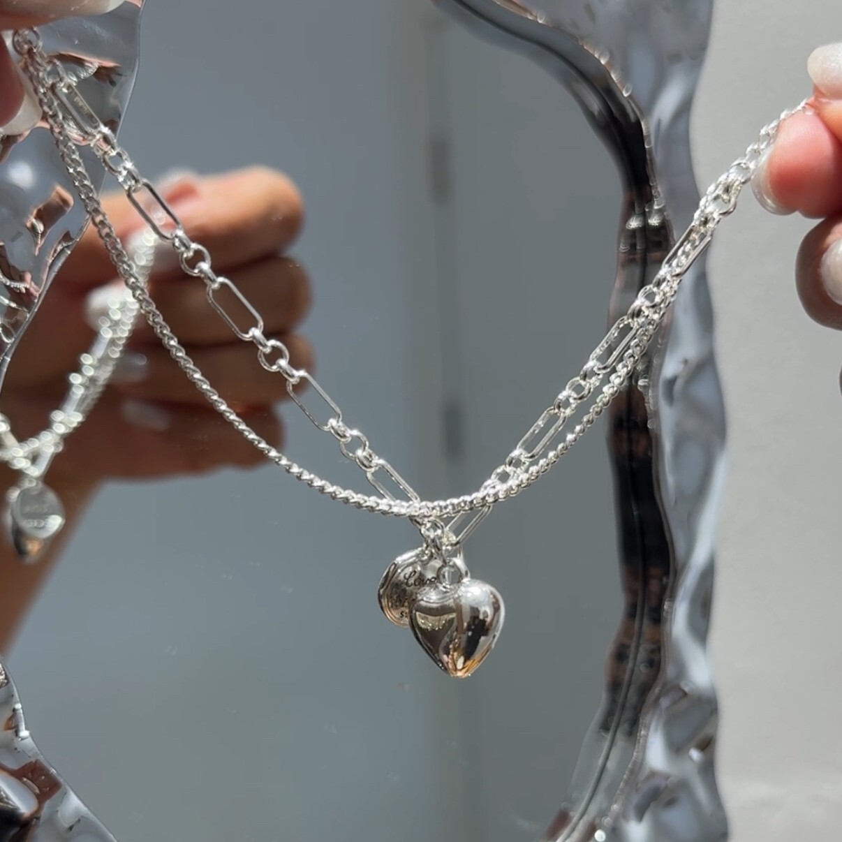 Double Layer 925 Silver Bracelet