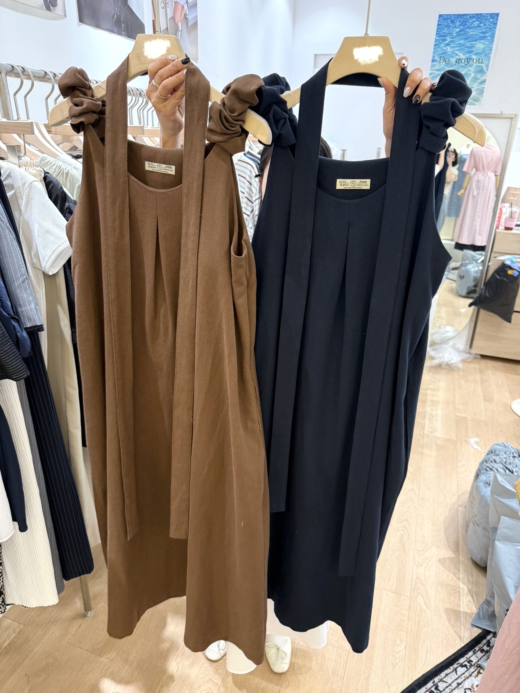 萬中選一肩上毛蟲大傘洋/4色均碼/藍(附綁帶)