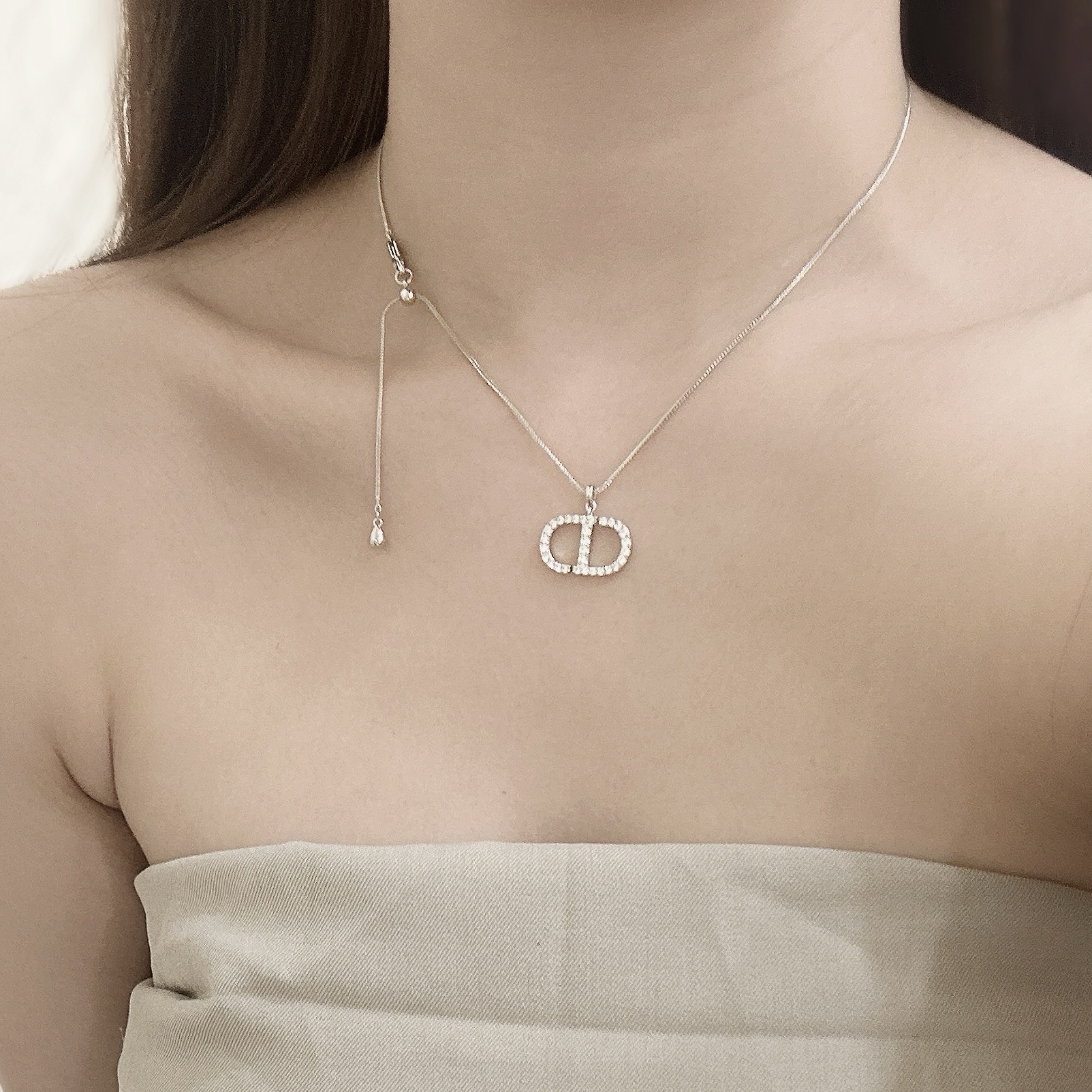 D10排鑽豬鼻頸鏈