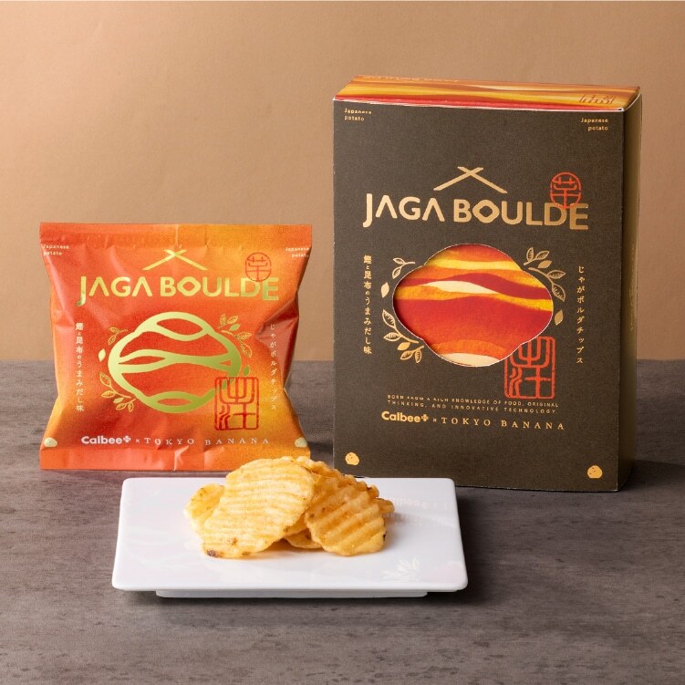 Calbee PLUS x Tokyo Banana 鰹魚昆布味厚切薯片
