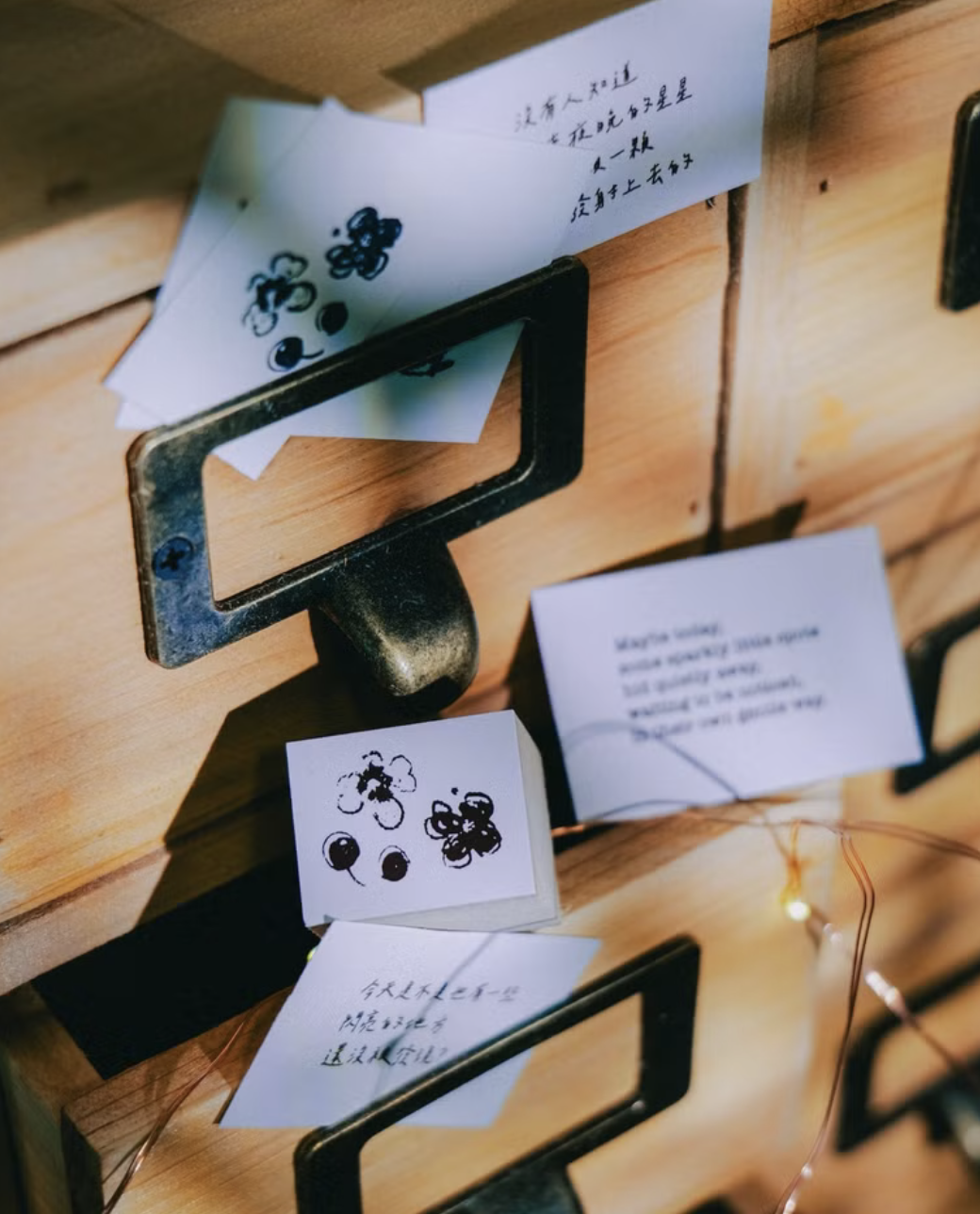 喵大 Meow illustration | 星空與貓 - 花朵豆豆 壓縮木印章