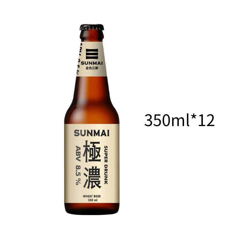金色三麥 極濃啤酒8.5%｜小玻璃350ml｜一箱12入