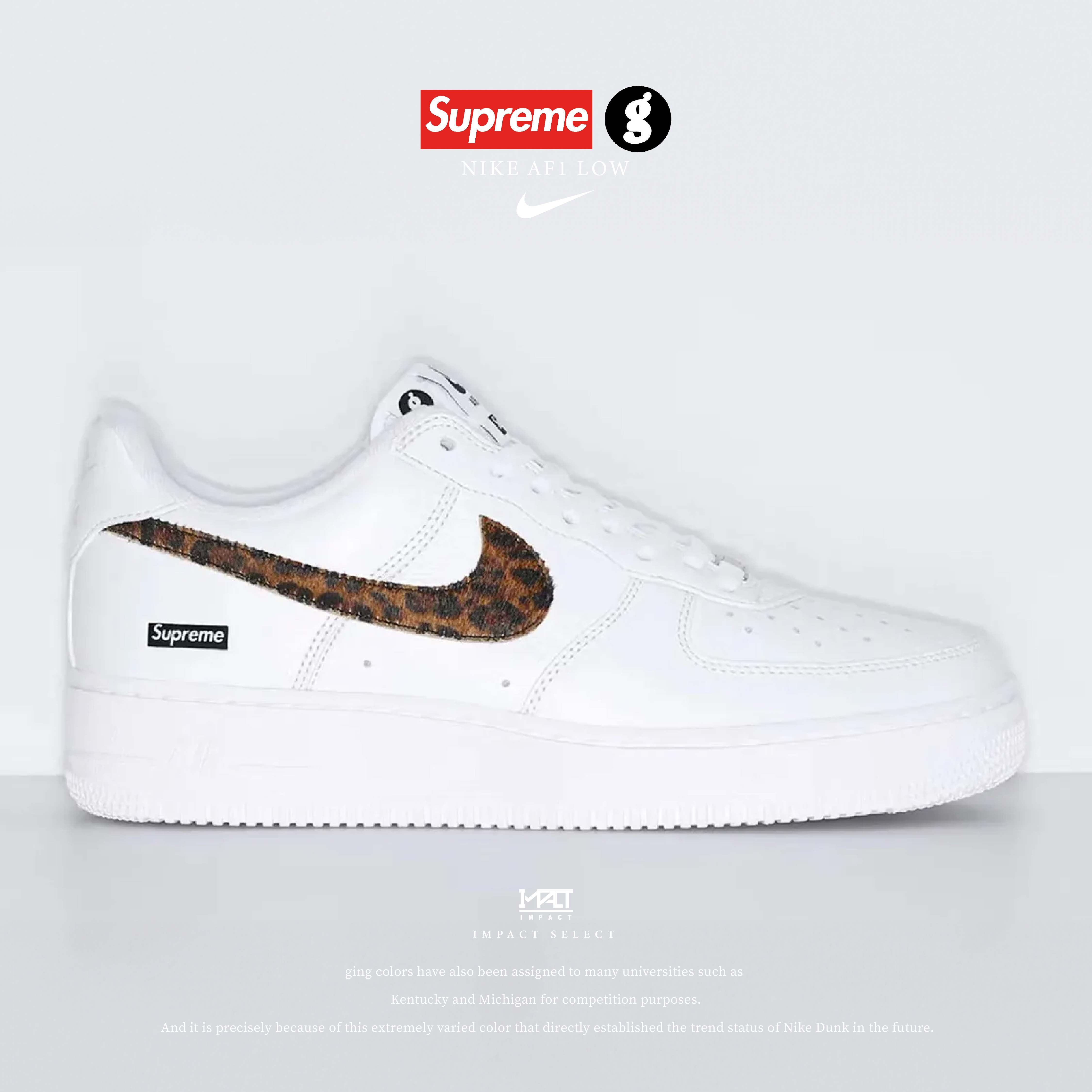 Supreme x GOODENOUGH 藤原浩x Nike AF1 聯名款豹紋IM3483-100