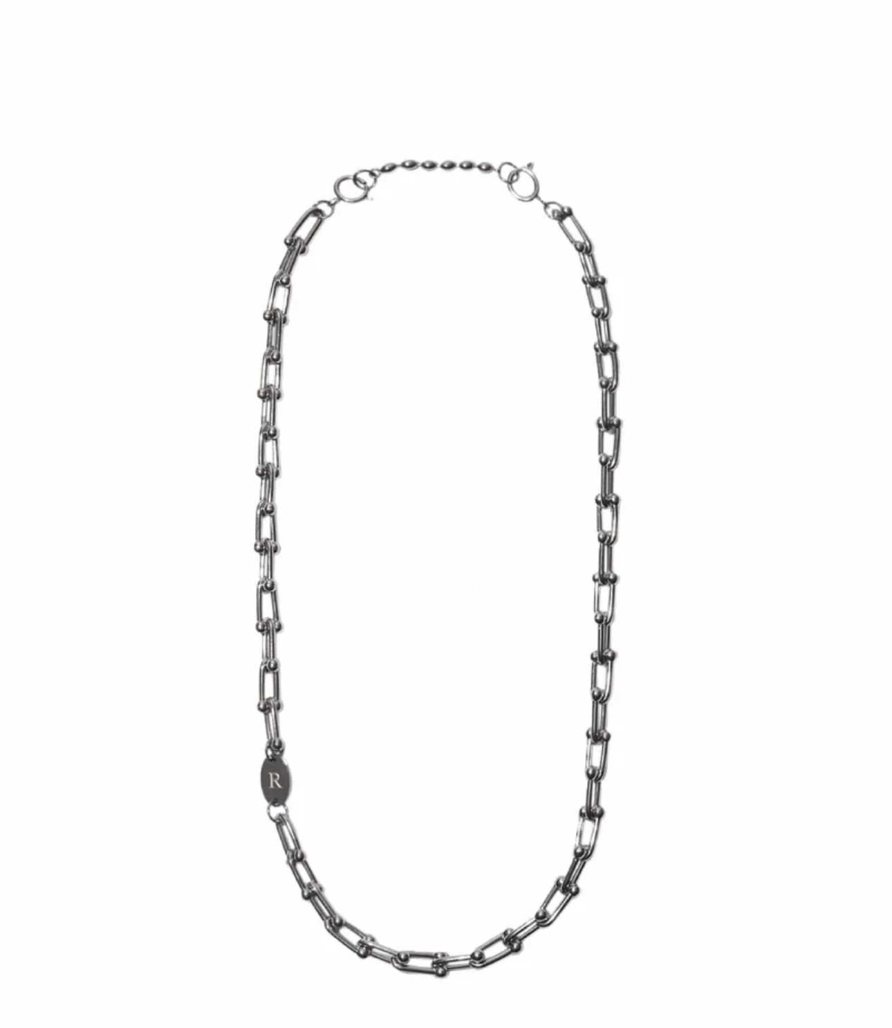 RECOVERY U型環項鍊 (亮銀)