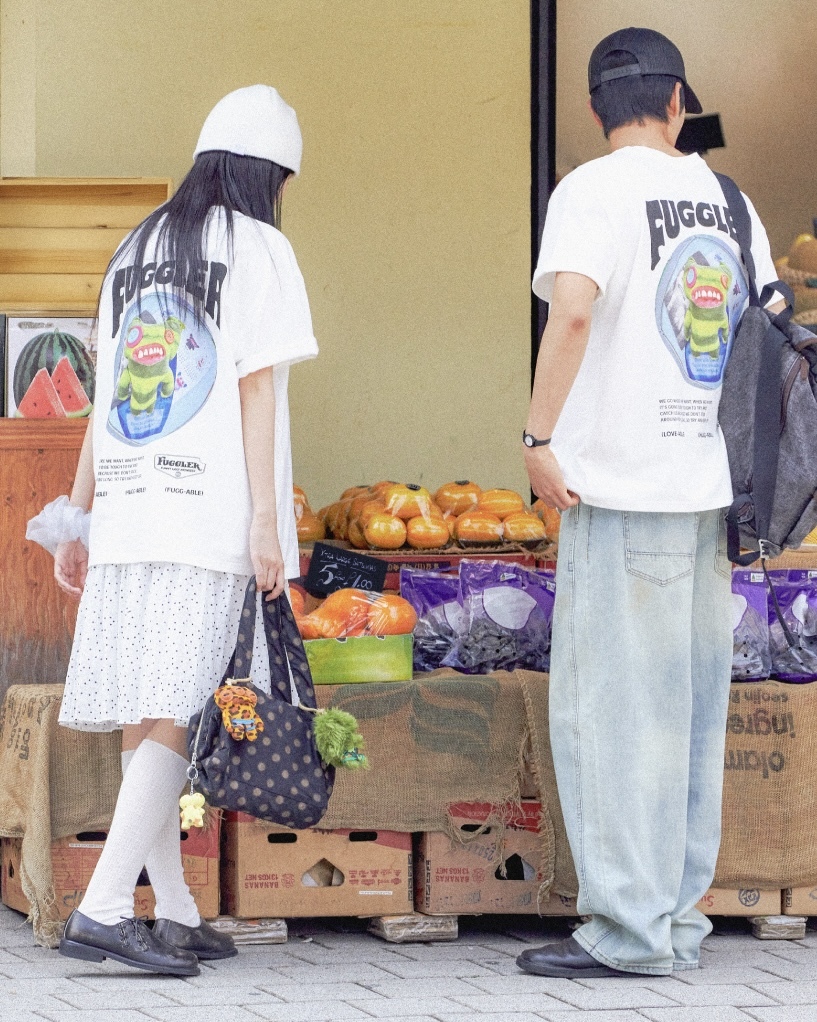 FUGGLER GRAPHIC T-SHIRT INDECISIVE MONSTER 牙齒怪 放克牙寶 短T 短袖 白色 / 預購