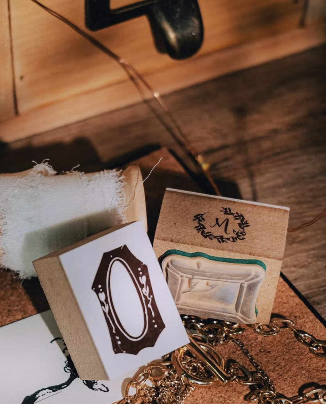 喵大 Meow illustration | 收藏家M先生 - 雙子鬱金香 壓縮木印章