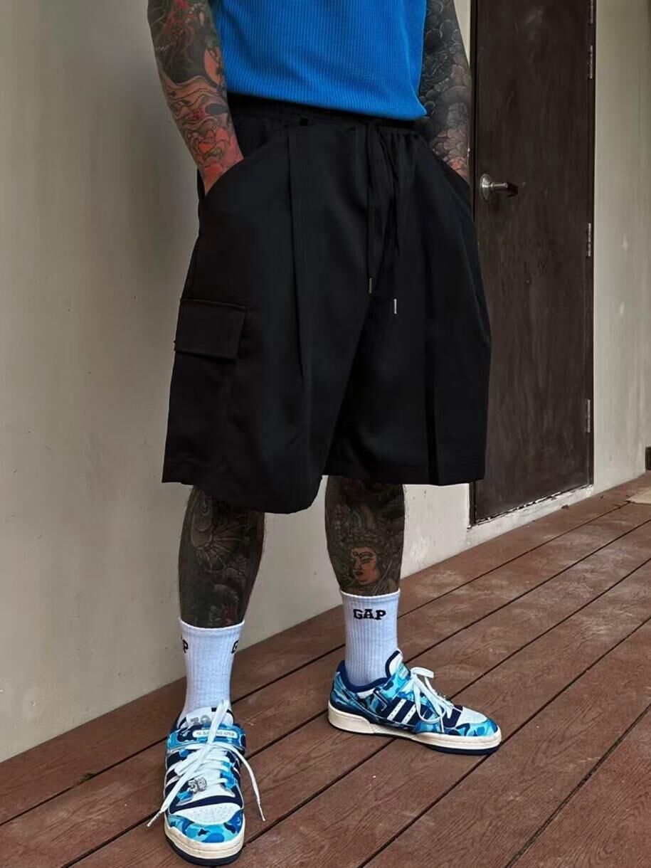 淨色工裝短褲 P2884