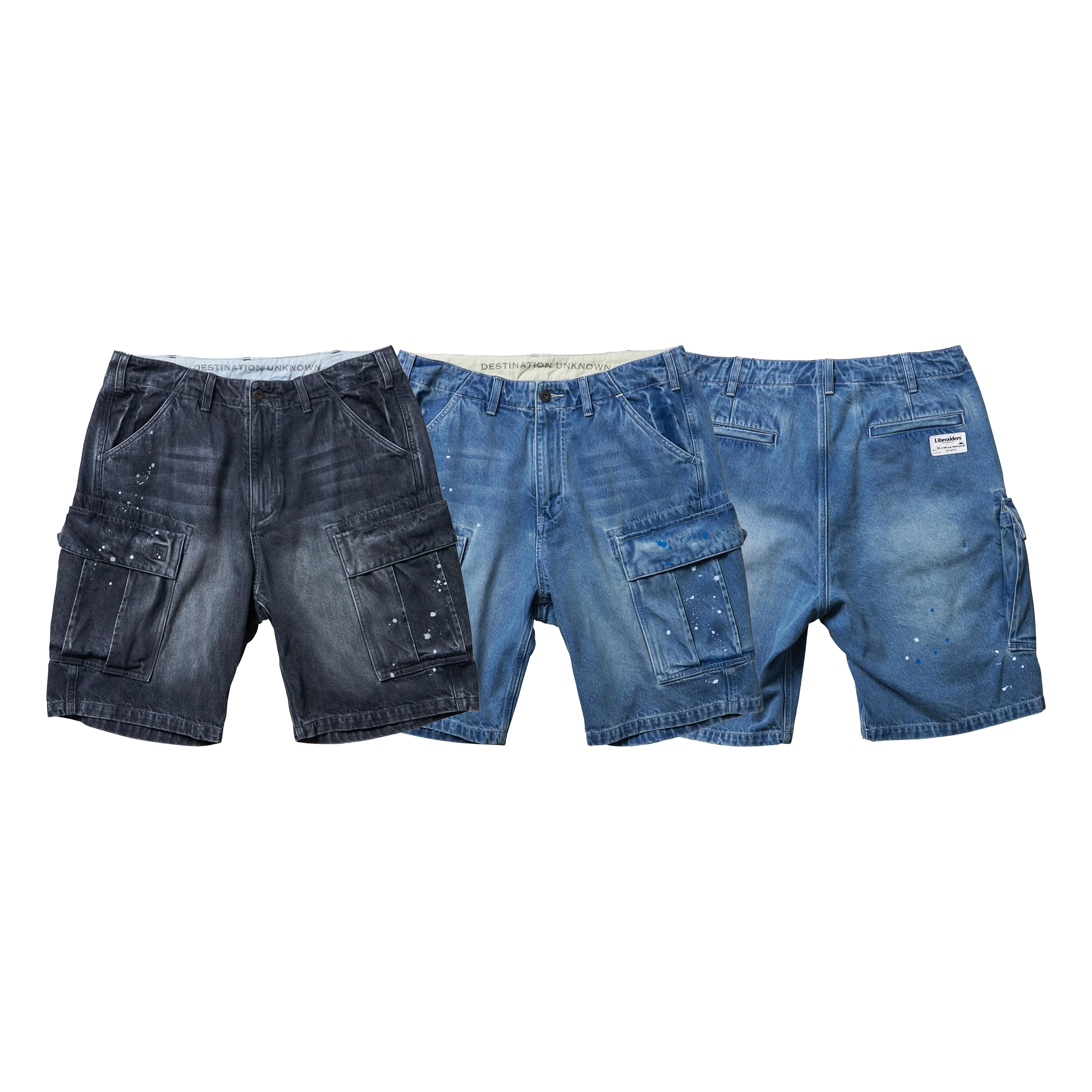 LIBERAIDERS 25S/S DENIM 6POCKET SHORTS