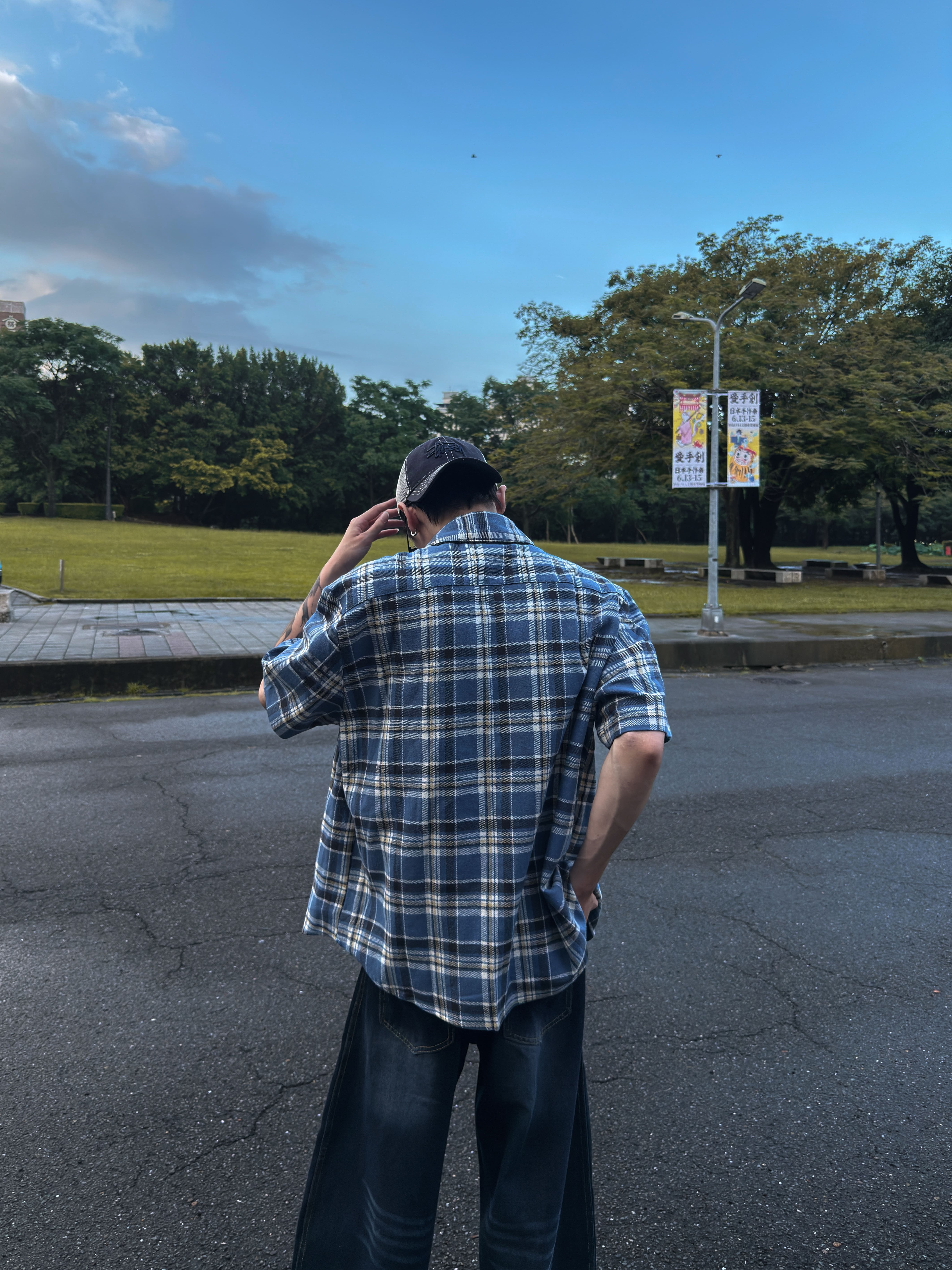 (現貨) 韓系質感復古格紋衫