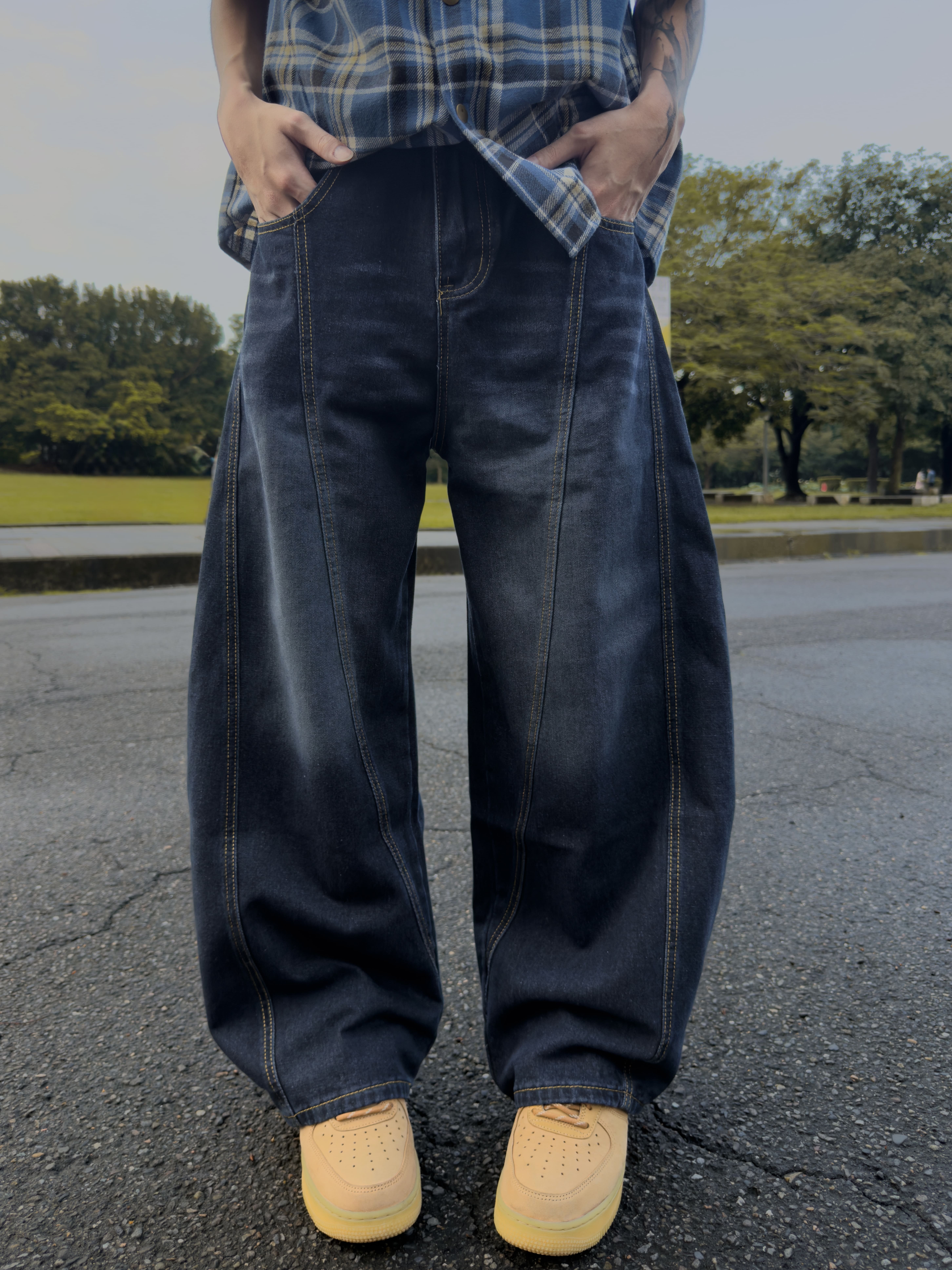 (現貨) 丹尼原色彎刀牛仔褲