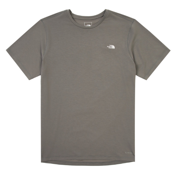 The North Face 北面 男款 灰色吸濕排汗短袖T恤 Adventure Tee | 快乾運動機能上衣 戶外健行訓練必備  JUN25