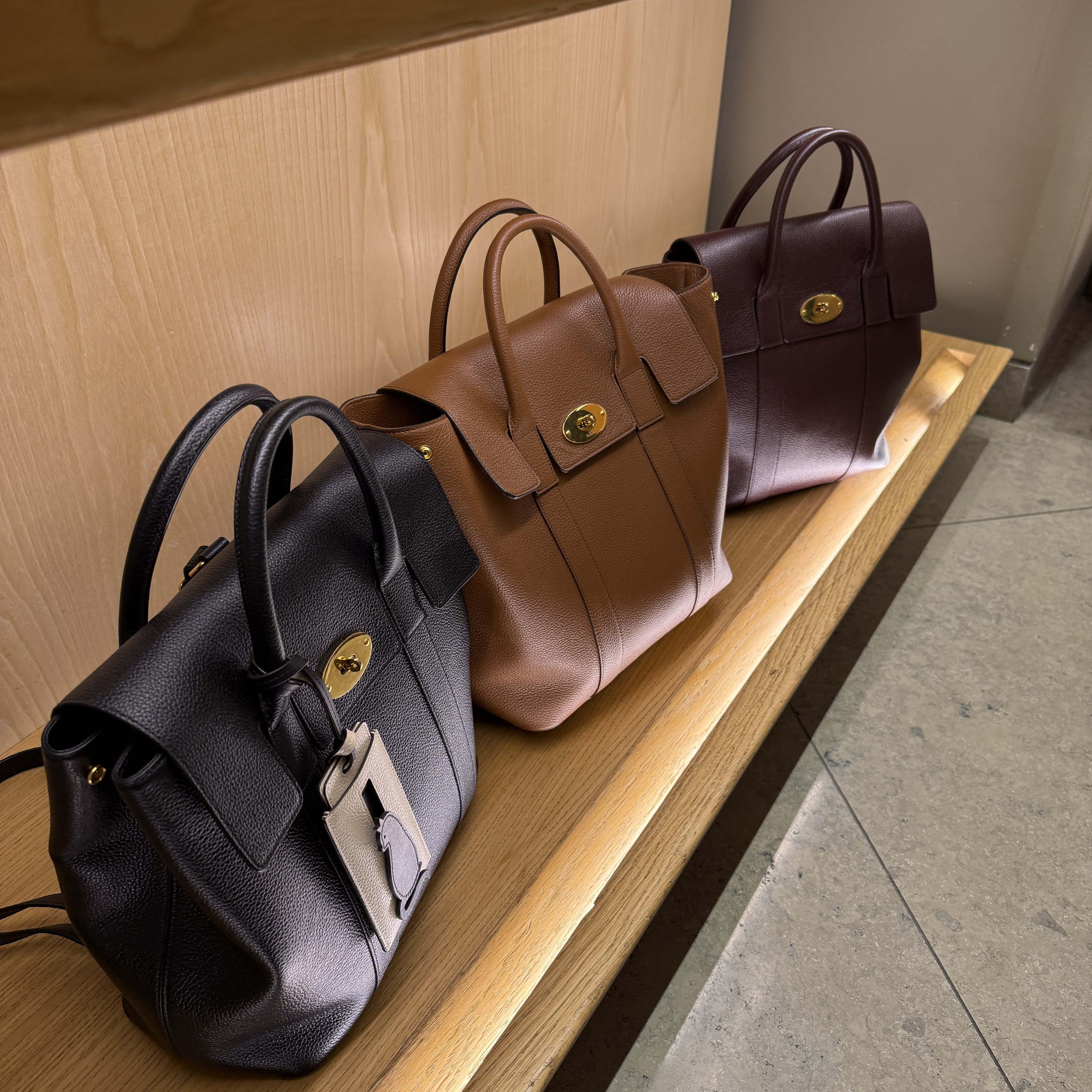 Mulberry Bayswater leather tote backpack 3 colors