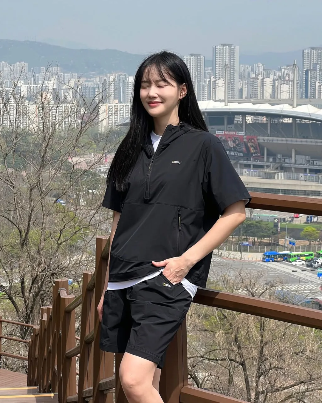 【預購】National Geographic 輕量梭織彈性工裝短褲 N252UHP140