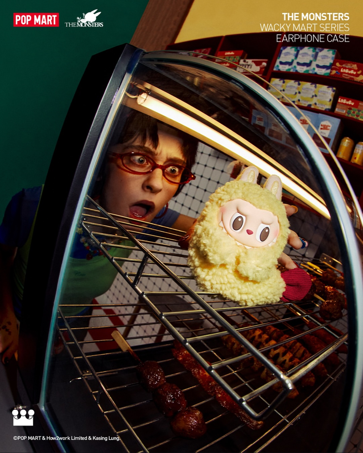 THE MONSTER LABUBU Wacky Mart Earphone case (Tempura Sh