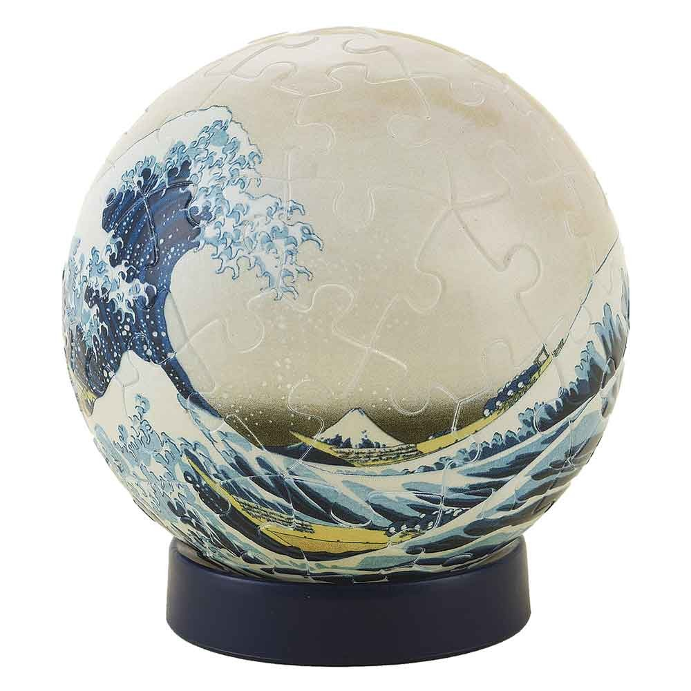 3D 球體拼圖 Lumiob 神奈川大木名村浦 (立體燈) (透明樹脂)