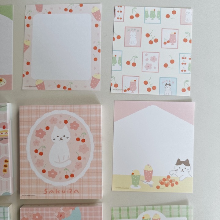 限定_春季小動物 便條紙 memo (100枚) ｜日本古川紙工