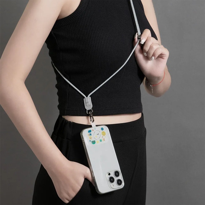 ekax 2-in-1 可調節扣抽長度頸掛繩