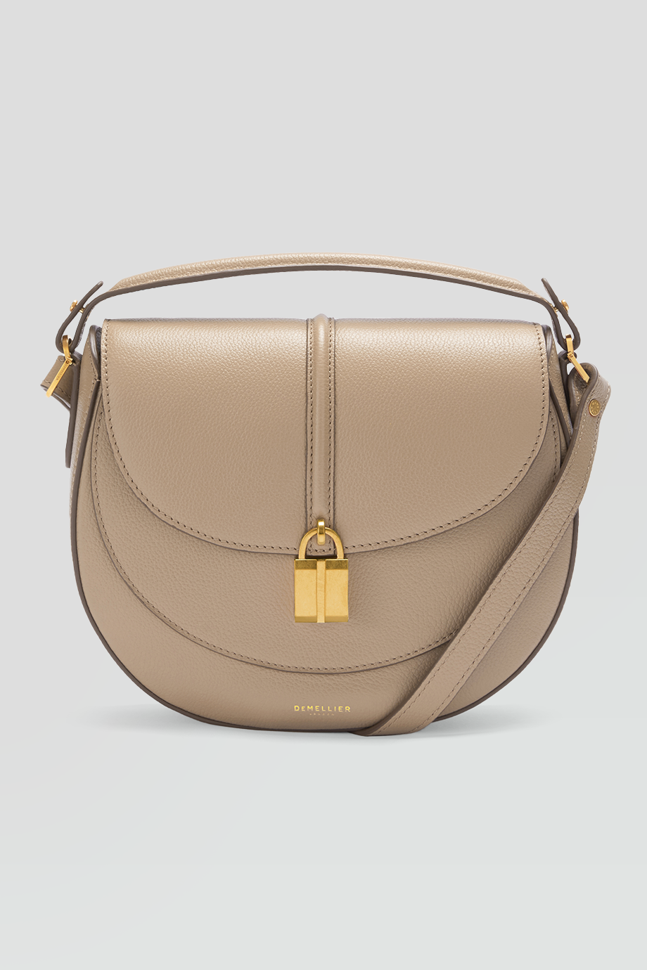 DeMellier｜SIENA 真皮鎖釦馬鞍肩背包