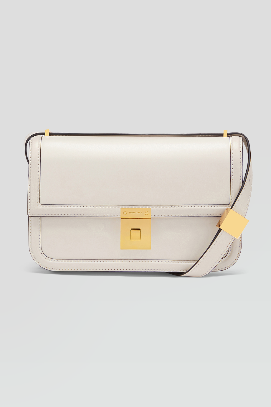 DeMellier｜PARIS 真皮飾邊長形肩背包