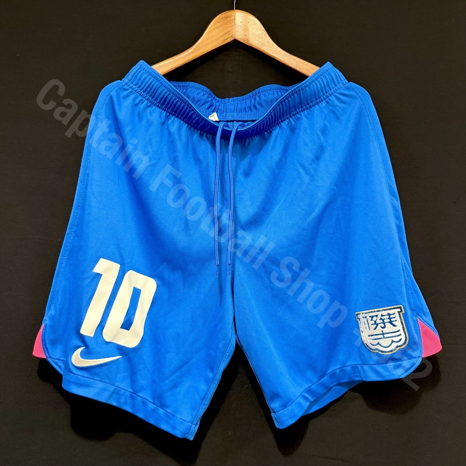 (Match Worn) Kitchee 2023-2024 Nike Match Worn Game Shorts #10 CLEITON