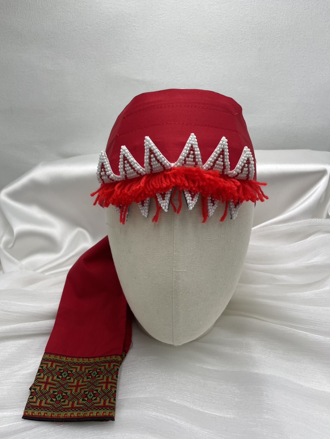 No.7（亮）大人款12瓣珠繡額花120cm