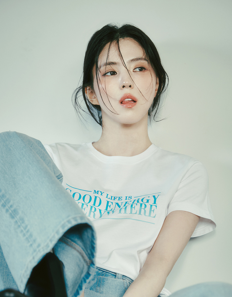 GIORDAND x [Han So-hee] Women's Graphic Short-sleeved T-shirt (Good Energy)