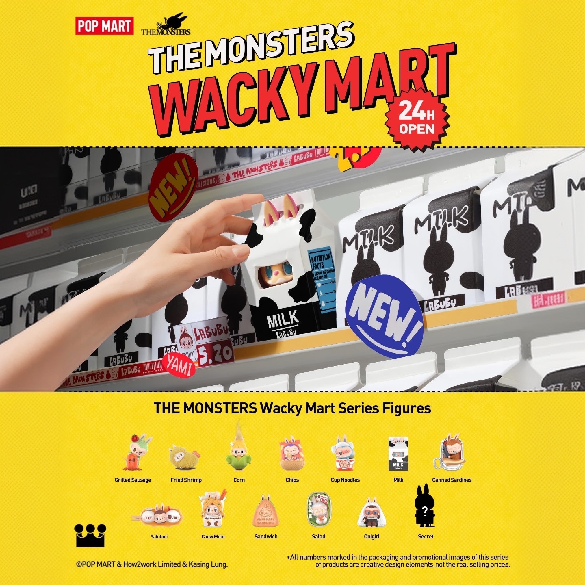 POP MART 泡泡瑪特 POPMART THE MONSTERS LABUBU 拉布布 搞怪便利店系列-公仔 手辦 盲盒