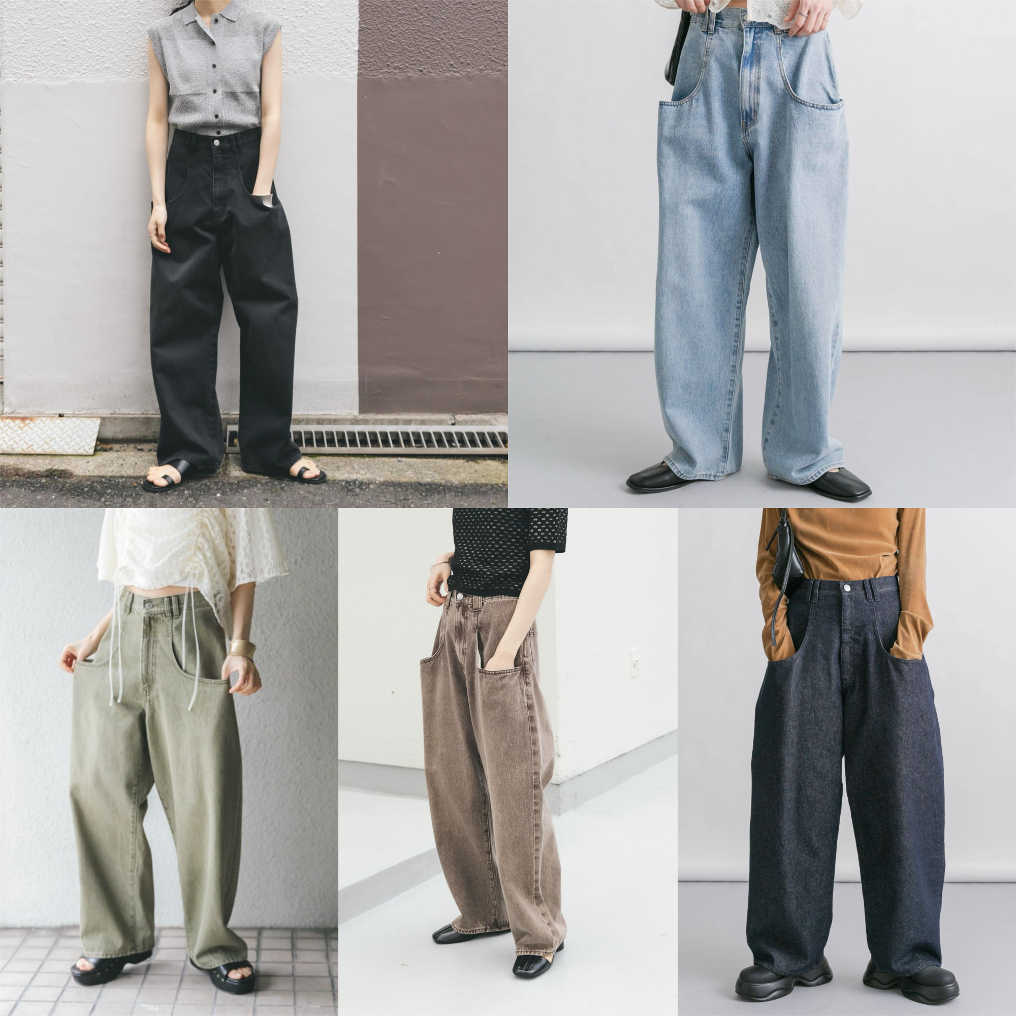 先行特價預購┃日本 KBF 大口袋 寬鬆 牛仔褲